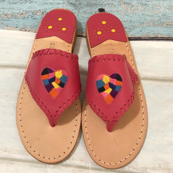 Jack Rogers Women Kennedy Thong Toe Sandal Magenta Size 7 - Picture 3 of 13